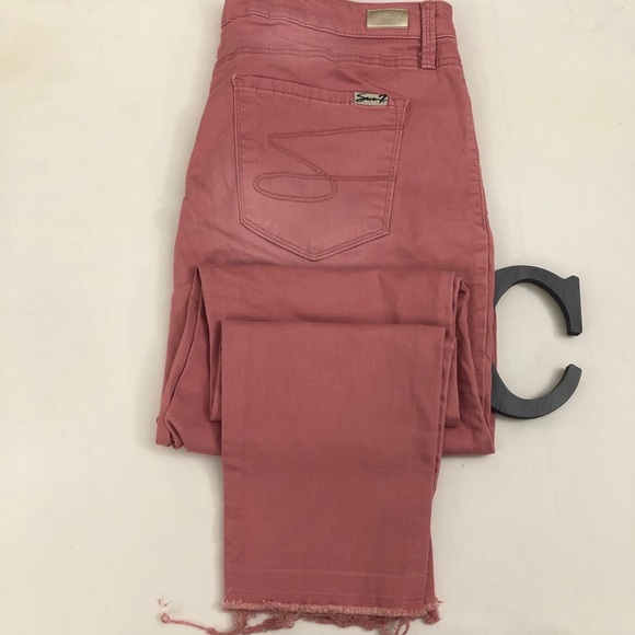 SEVEN 7 l Sz 14 l Raw Hem Ankle Jeans - Picture 2 of 9